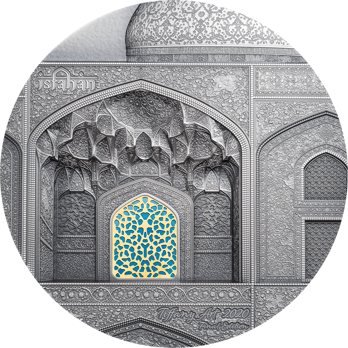 TIFFANY ART Isfahan 1 Kg Kilo Silver Coin $50 Palau 2020 - PARTHAVA COIN