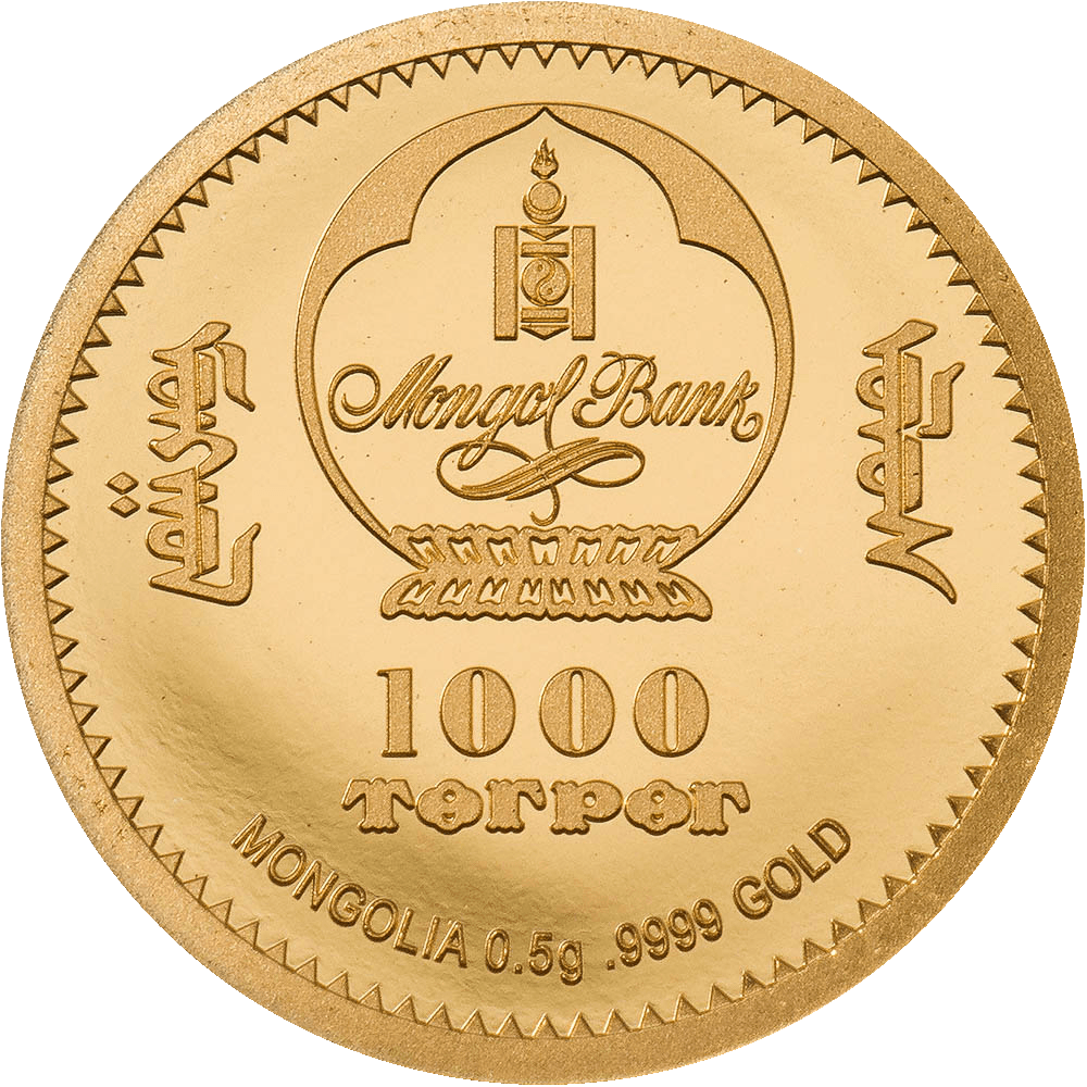 MOTHER TERESA Gold Coin 1000 Togrog Mongolia 2022 - PARTHAVA COIN