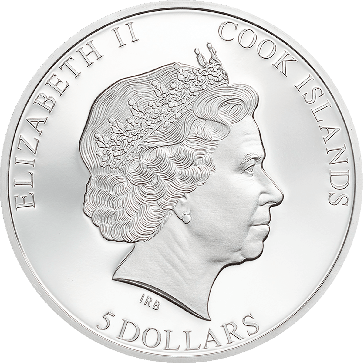 IN MEMORIAM QUEEN ELIZABETH II 1 Oz Silver Coin $5 Cook Islands 2022 - PARTHAVA COIN