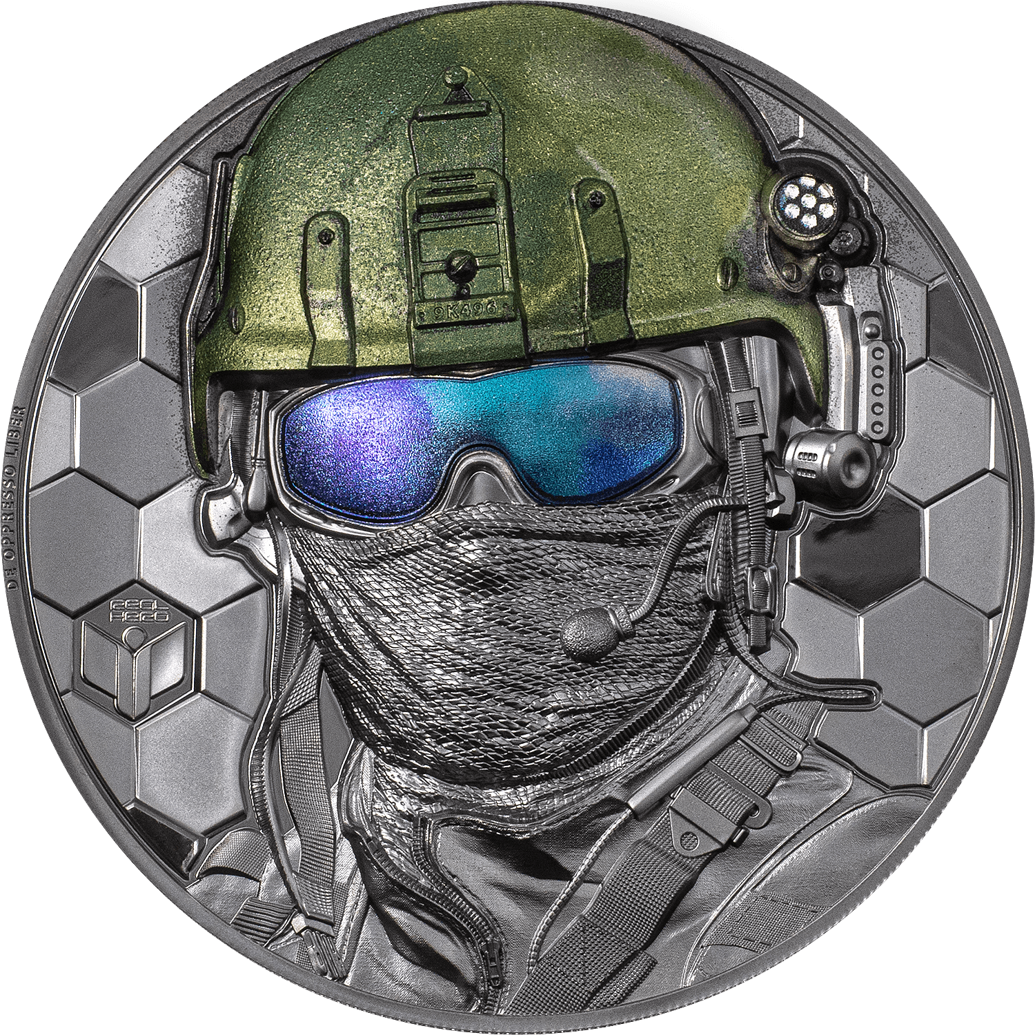 SPECIAL FORCES Real Heroes 3 Oz Silver Coin $20 Cook Islands 2022 - PARTHAVA COIN