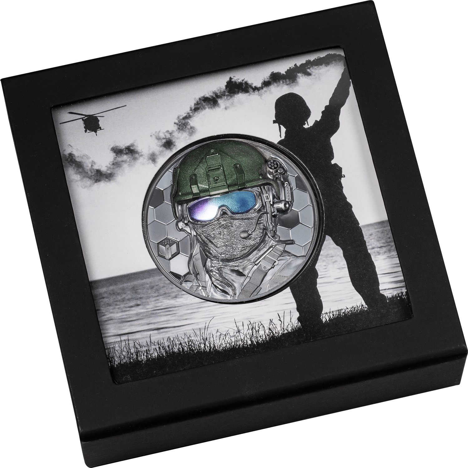 SPECIAL FORCES Real Heroes 3 Oz Silver Coin $20 Cook Islands 2022 - PARTHAVA COIN