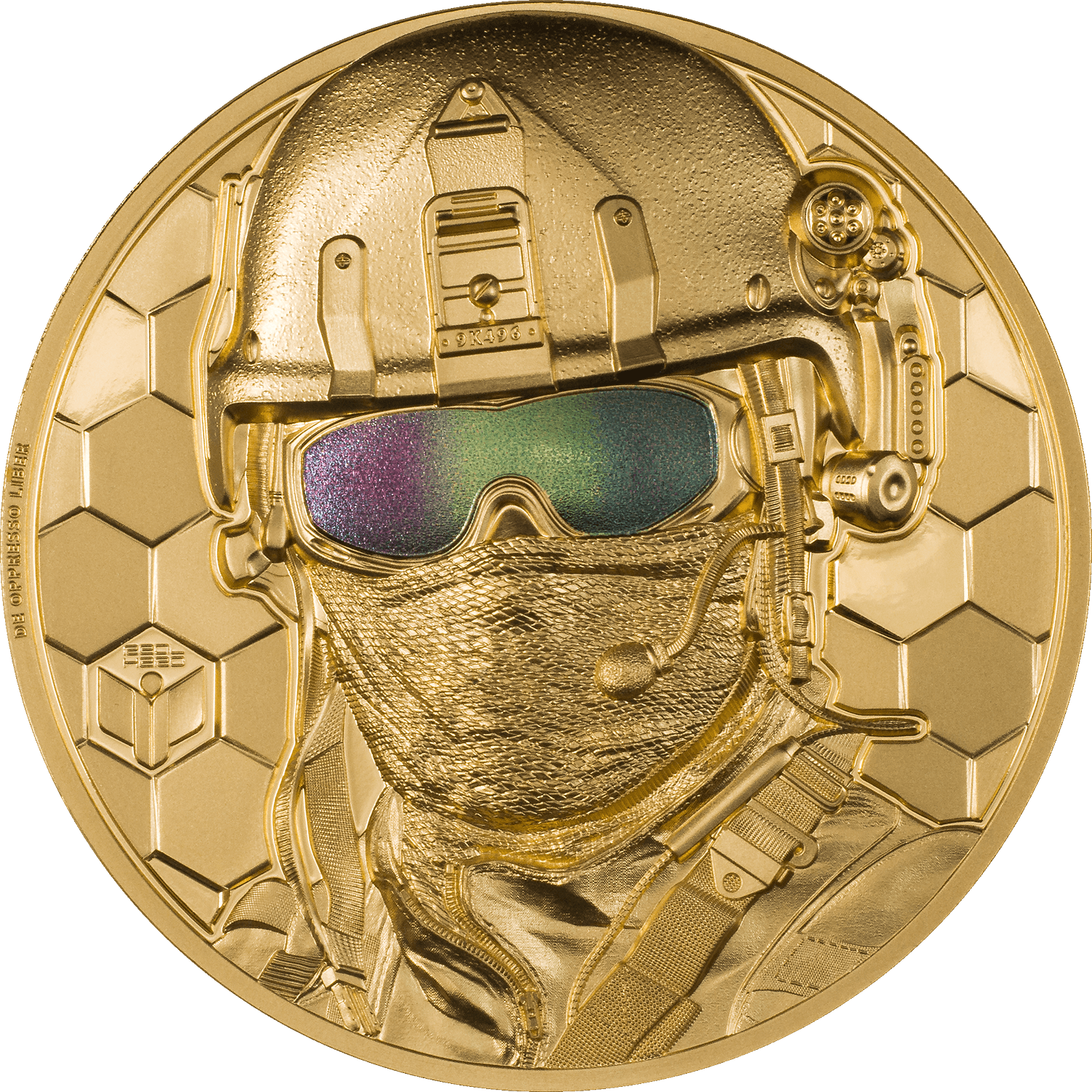 SPECIAL FORCES Real Heroes 1 Oz Gold Coin $250 Cook Islands 2022 - PARTHAVA COIN
