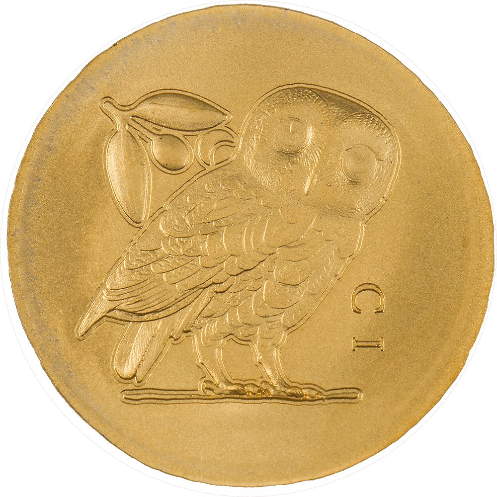 ATHENA’S OWL Numismatic Icons Gold Coin $5 Cook Islands 2022 - PARTHAVA COIN