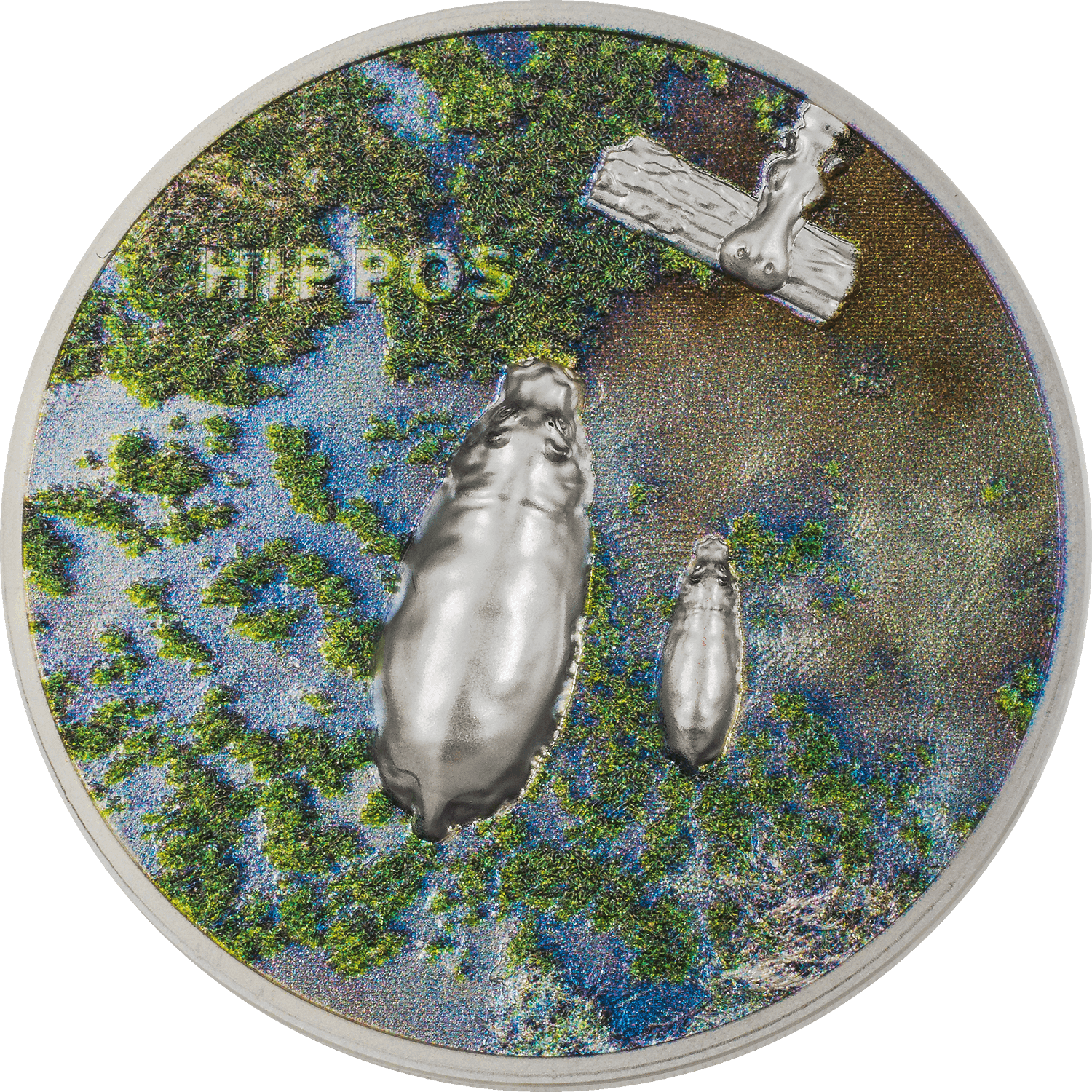 HIPPOS Private Split Views 1 Oz Silver Coin $5 Palau 2023 - PARTHAVA COIN