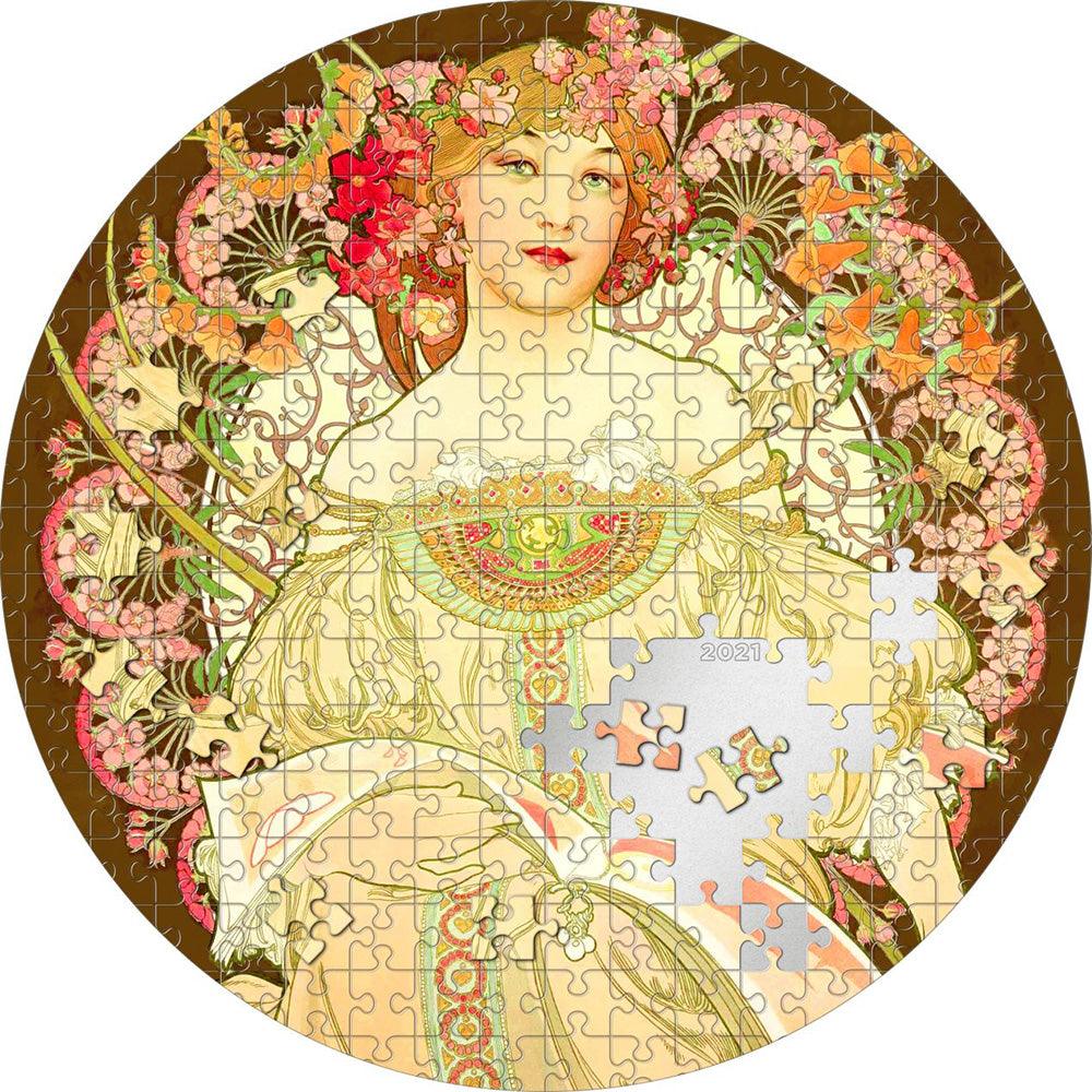 REVERIE by Mucha Micropuzzle Treasures 3 Oz Silver Coin $20 Palau 2021 - PARTHAVA COIN