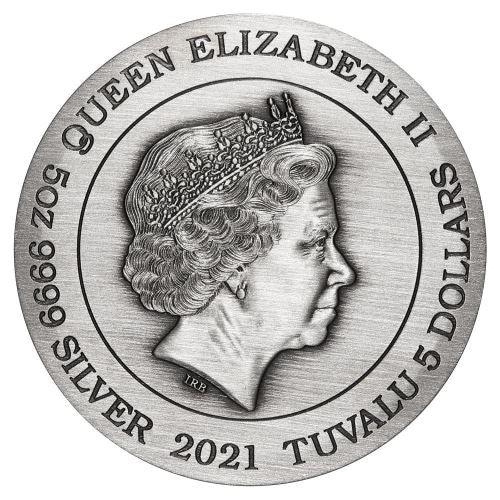 SIGNS OF THE ZODIAC 5 Oz Silver Coin $5 Tuvalu 2021 - PARTHAVA COIN