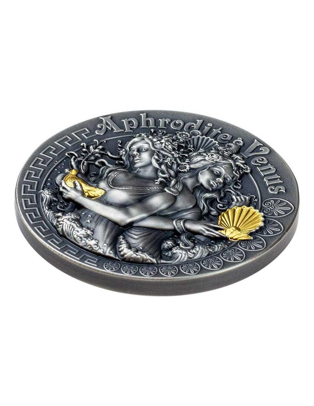 APHRODITE AND VENUS STRONG AND BEAUTIFUL GODDESSES 2 OZ Silver Coin 5$ Niue 2020 - PARTHAVA COIN