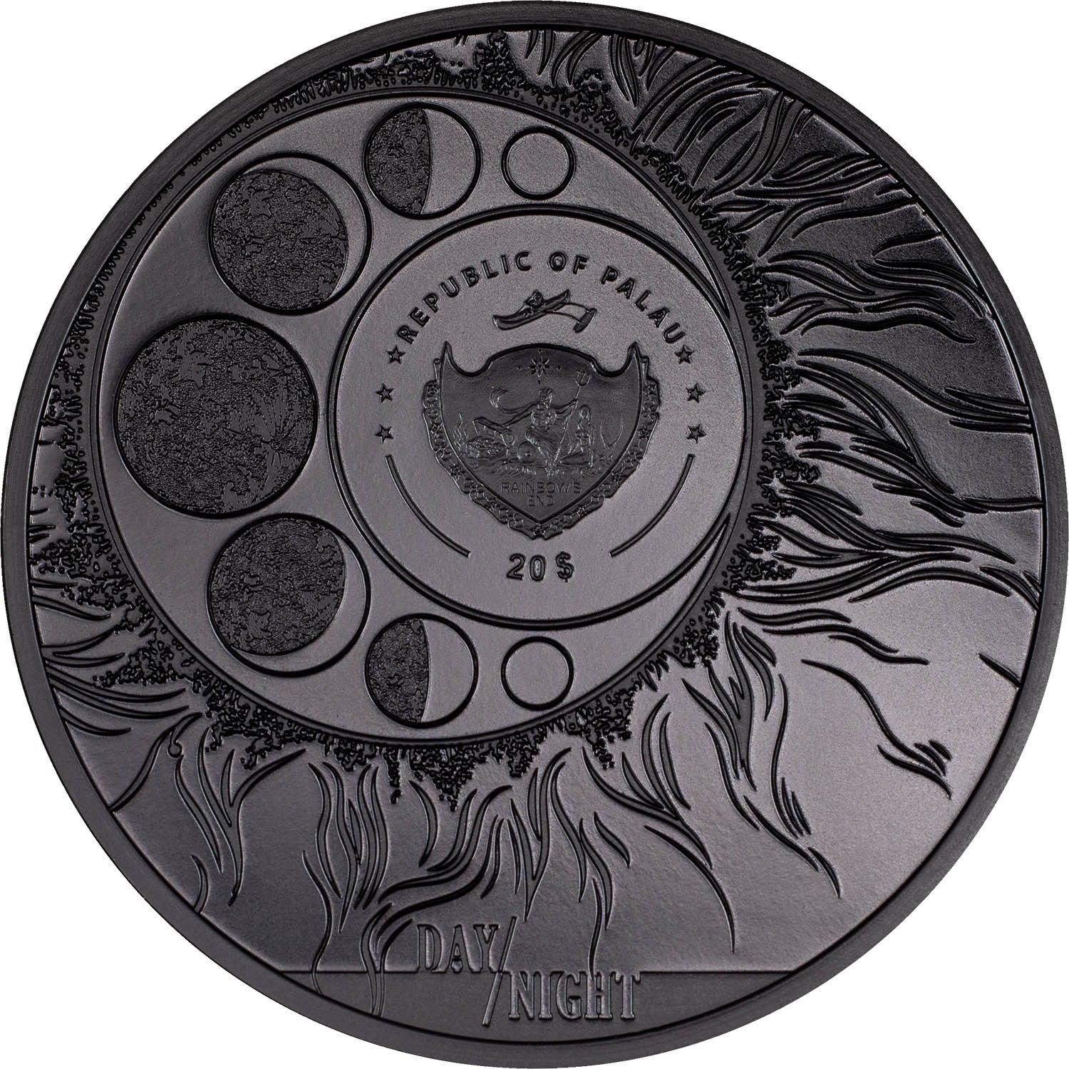 JAGUAR Day and Night 3 Oz Silver Coin $20 Palau 2023 - PARTHAVA COIN