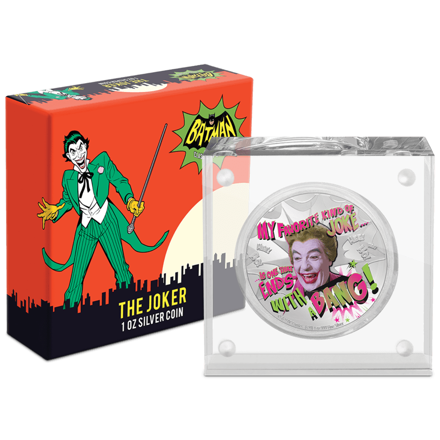 BATMAN™ Classic TV Series - THE JOKER™ 1oz Silver Coin - PARTHAVA COIN