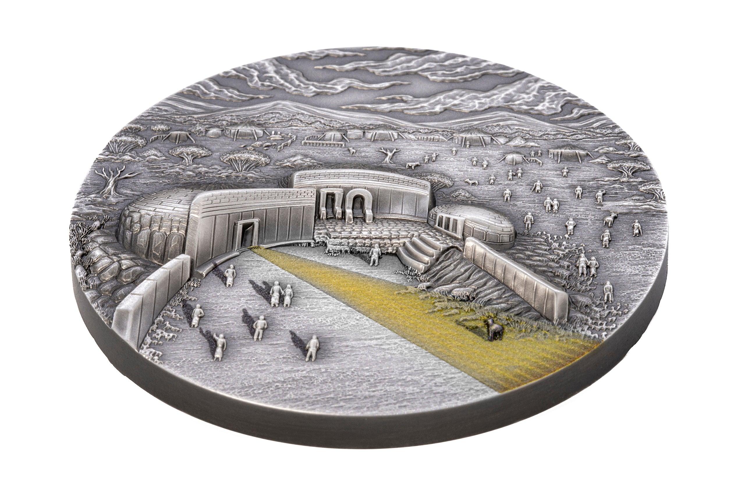 MNAJDRA TEMPLE Equinox and Solstice 2 Oz Silver Coin $10 Palau 2022 - PARTHAVA COIN