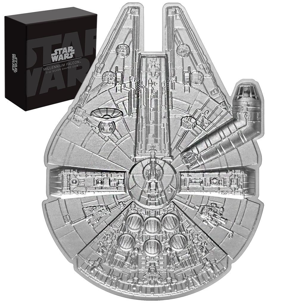 Millennium Falcon™ Star Wars™ 3 oz Silver Shaped Coin $5 Niue 2023 - PARTHAVA COIN