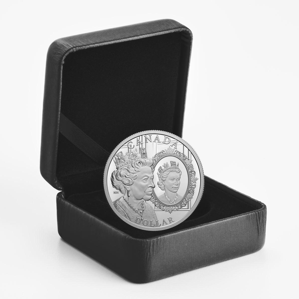 PLATINUM JUBILEE OF HER MAJESTY QUEEN ELIZABETH II Special Edition Silver Coin 1$ Canada 2022 - PARTHAVA COIN