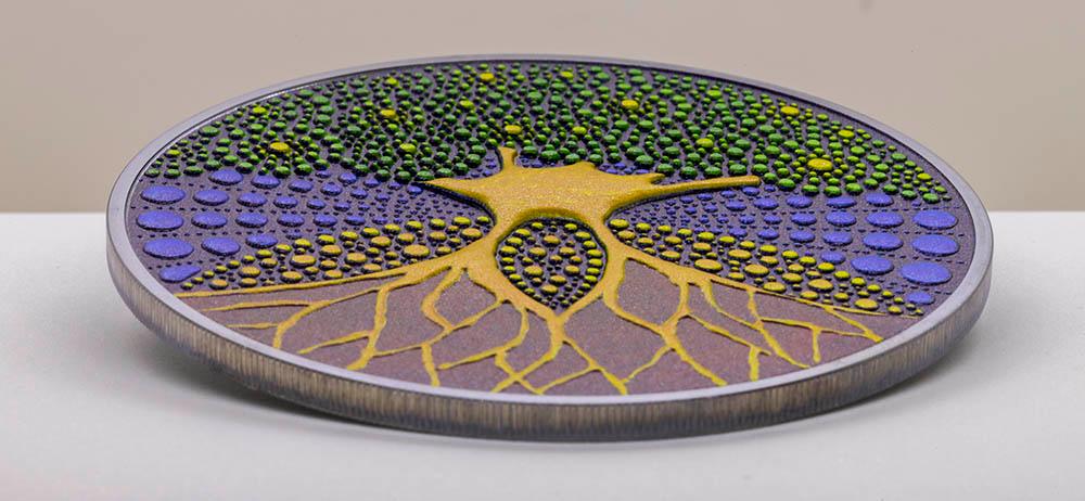 TREE OF LIFE Dot Art 3 Oz Silver Coin 20$ Palau 2020 - PARTHAVA COIN