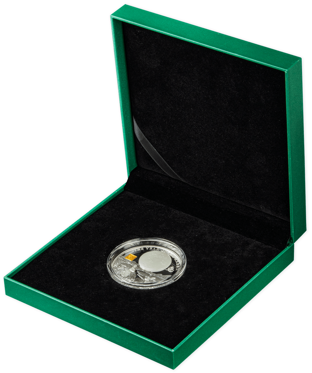 RABBIT Jade Chinese Lunar Year 2 Oz Silver Coin 25 Francs Burundi 2023 - PARTHAVA COIN