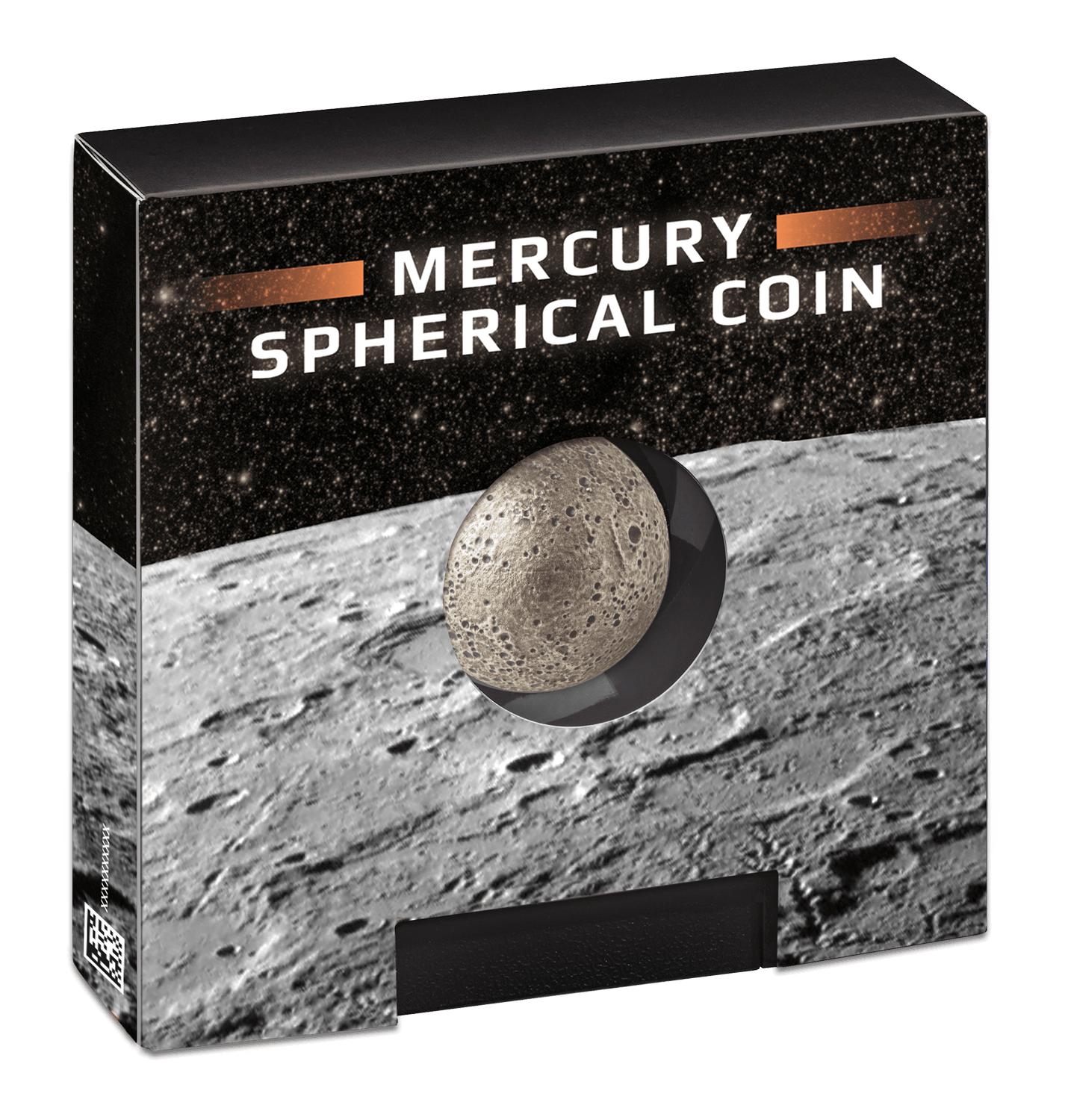 SPHERICAL MERCURY 3D Planet 1 Oz Silver Coin $5 Barbados 2022 - PARTHAVA COIN