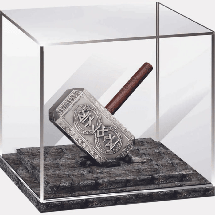 THOR HAMMER Mjölnir 500g Silver Coin $10 Solomon Island 2021 - PARTHAVA COIN