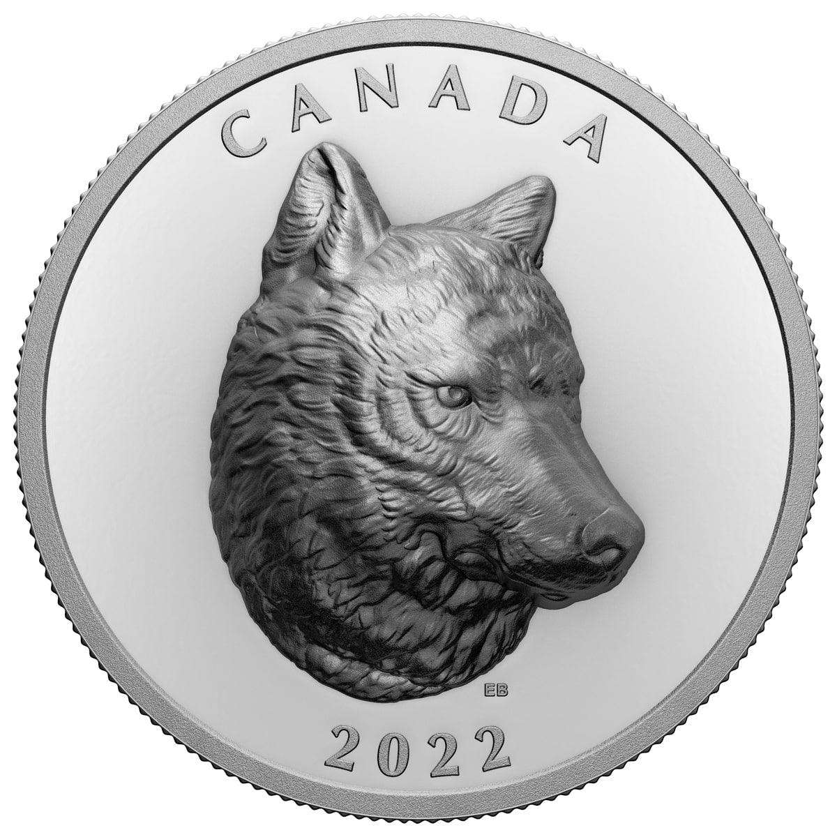 TIMBER WOLF Silver Coin $25 Canada 2022 - PARTHAVA COIN