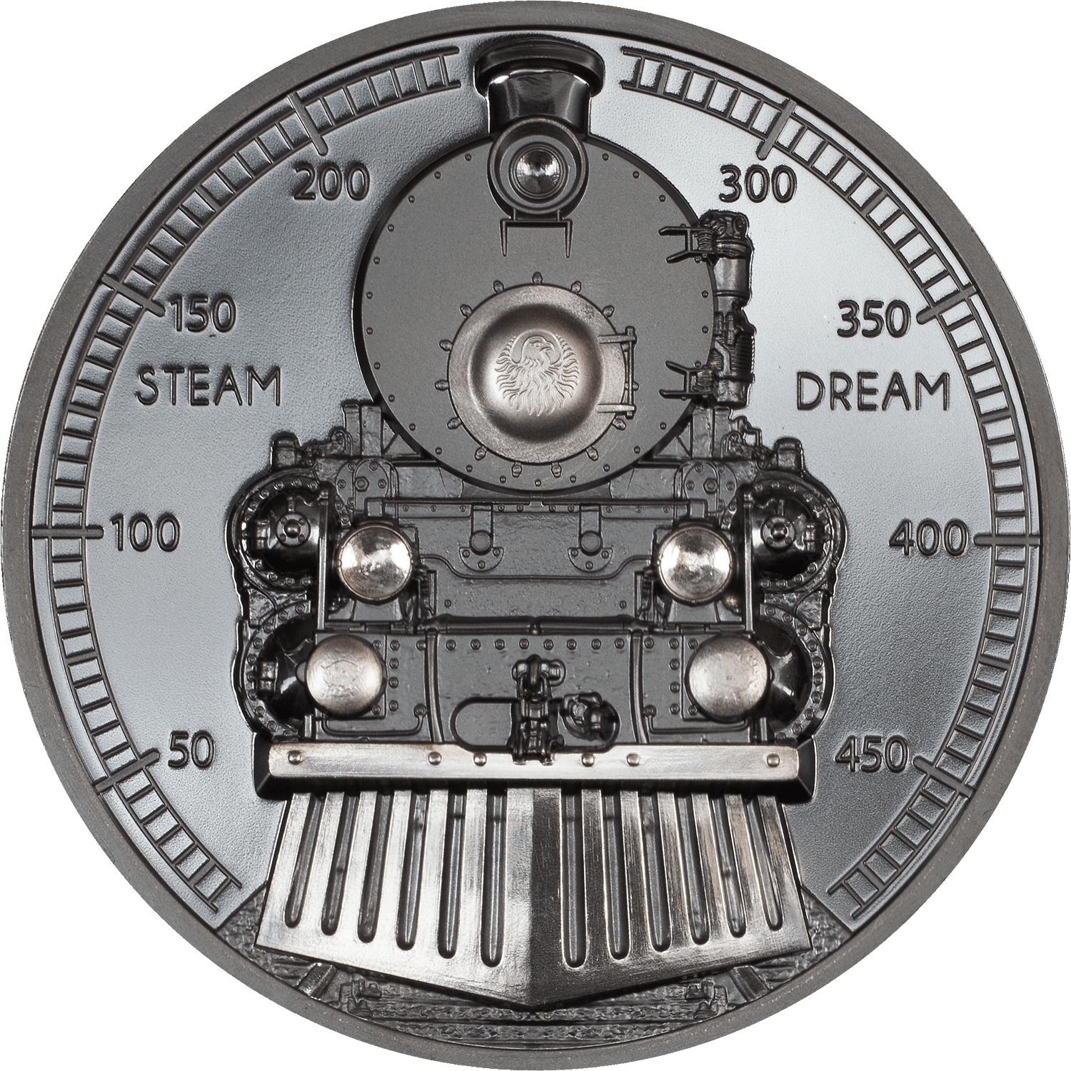 TRAIN Steam Dream 2 Oz Silver Coin $10 Cook Islands 2023 - PARTHAVA COIN