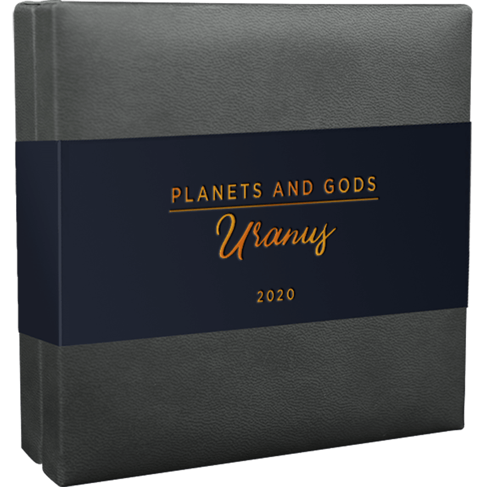 URANUS Planets and Gods 3 Oz Silver Coin 3000 Francs Cameroon 2020 - PARTHAVA COIN