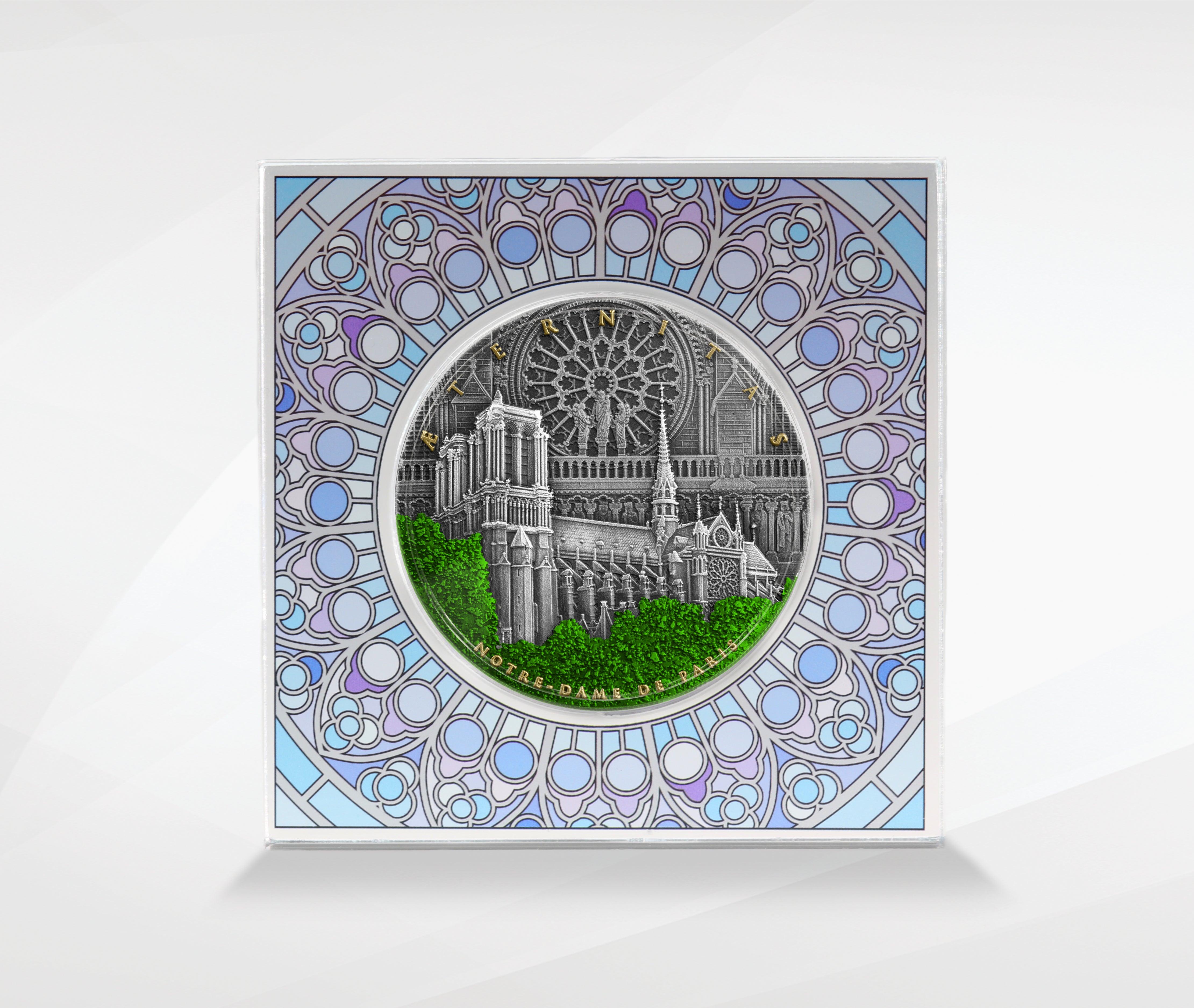 NOTRE DAME DE PARIS 2 Oz Silver Coin 5$ Niue 2021 - PARTHAVA COIN
