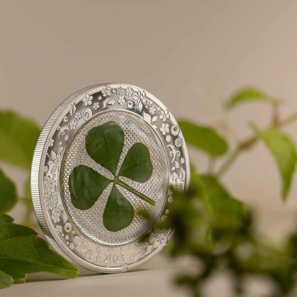 Four Leaf Clover: Ounce of Luck - PARTHAVA COIN