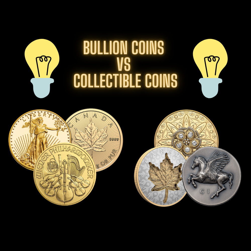 The difference between Bullion Coins and Collectible Coins