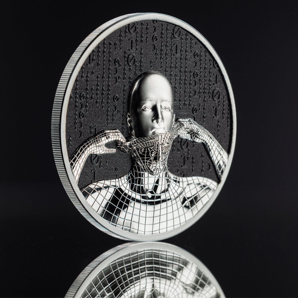 Embark on a Digital Odyssey with the SECOND SKIN 1 Oz Silver Coin - PARTHAVA COIN