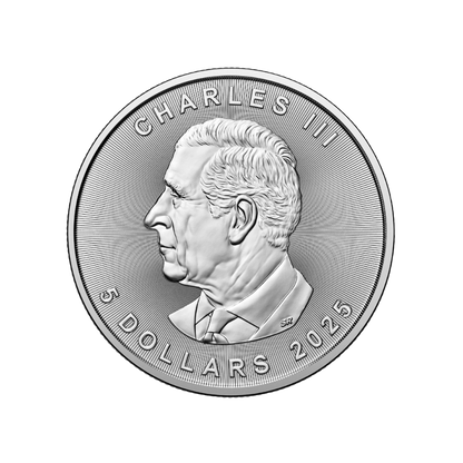 1-oz. 99.99% Pure Silver Coin Treasured Silver Maple Leaf: Congratulations! Privy Mark (Premium Bullion)