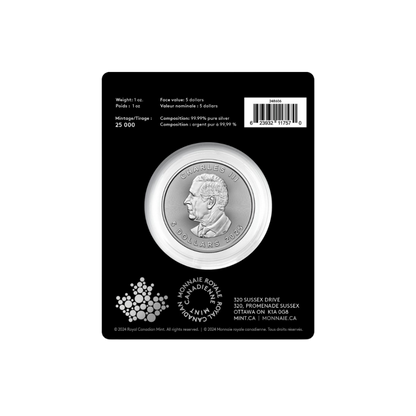 1-oz. 99.99% Pure Silver Coin Treasured Silver Maple Leaf: Polar Bears Privy Mark (Premium Bullion)