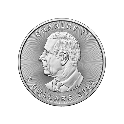 1-oz. 99.99% Pure Silver Coin Treasured Silver Maple Leaf: Polar Bears Privy Mark (Premium Bullion)