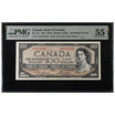 $100 1954 Modified Series BC-43c Lawson-Bouey Prefix C/J PMG AU-55 EPQ reverse