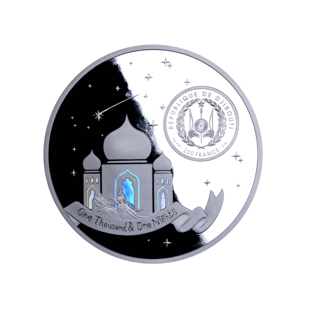 1001 Nights Echoes of the Ancient East 2 Oz Silver Coin 2025