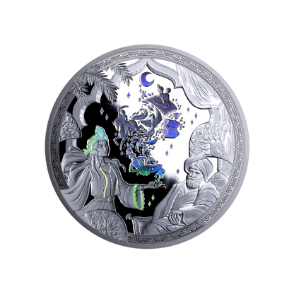 1001 Nights Echoes of the Ancient East 2 Oz Silver Coin 2025