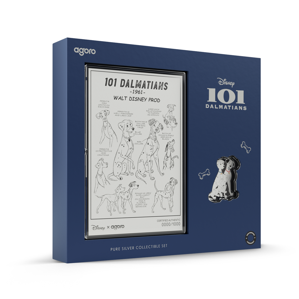 Disney 101 Dalmatians Silver Collectible Set agoro