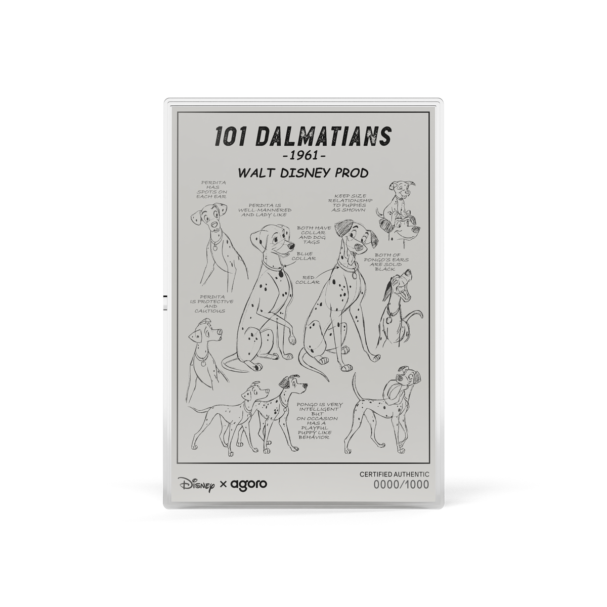 Disney 101 Dalmatians Silver Collectible Set agoro