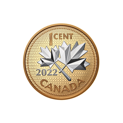10TH ANNIVERSARY OF THE FAREWELL TO THE PENNY 5 Oz Silver Coin 1 Cent Canada 2022