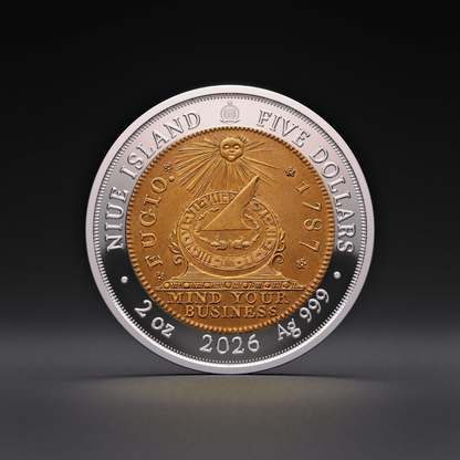 1787 Fugio Cent Greatest US Coins 2 Oz Silver Coin 2026 ARTMINT