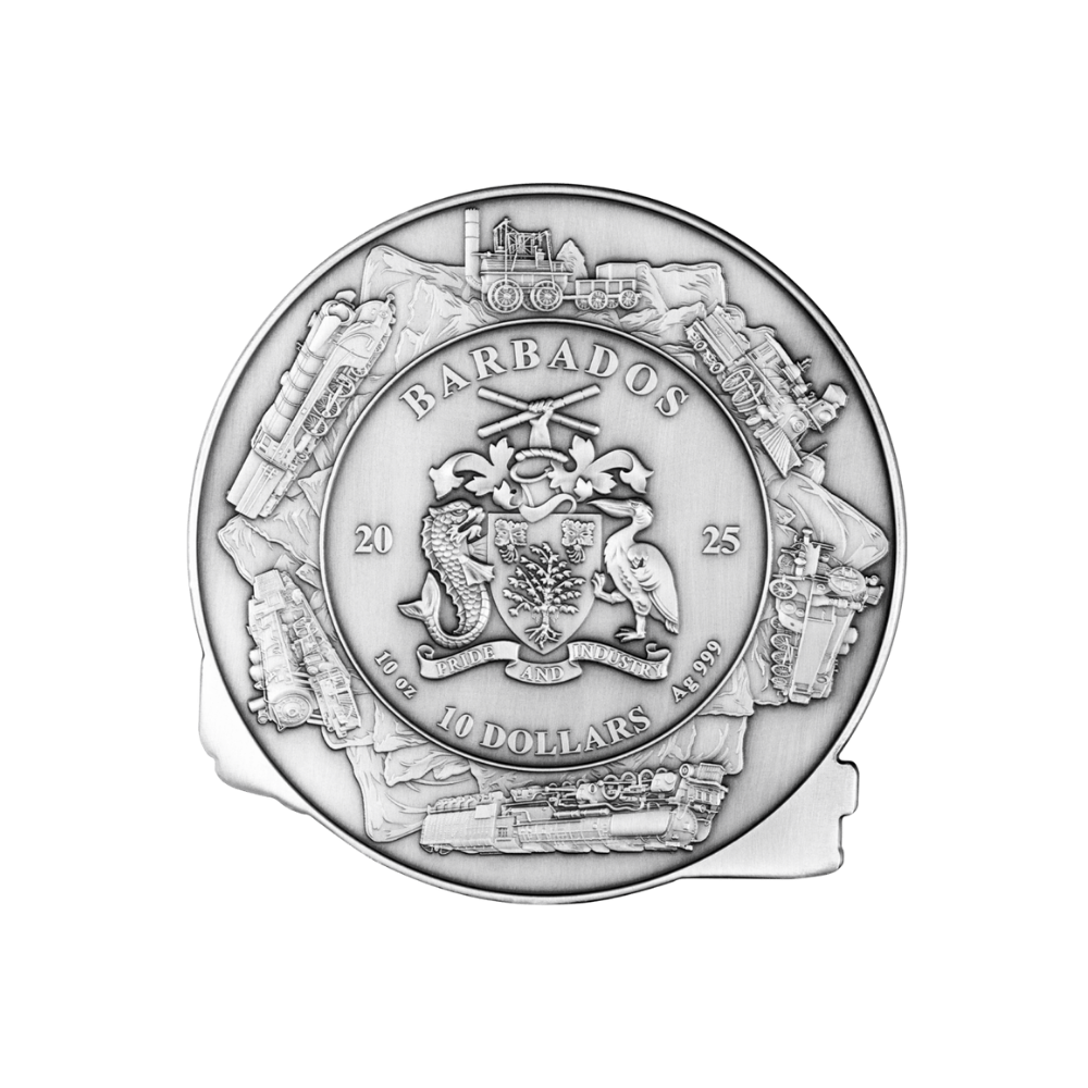 200th Anniversary of 1st Public Streamrailway 10 Oz Silver Coin 2025