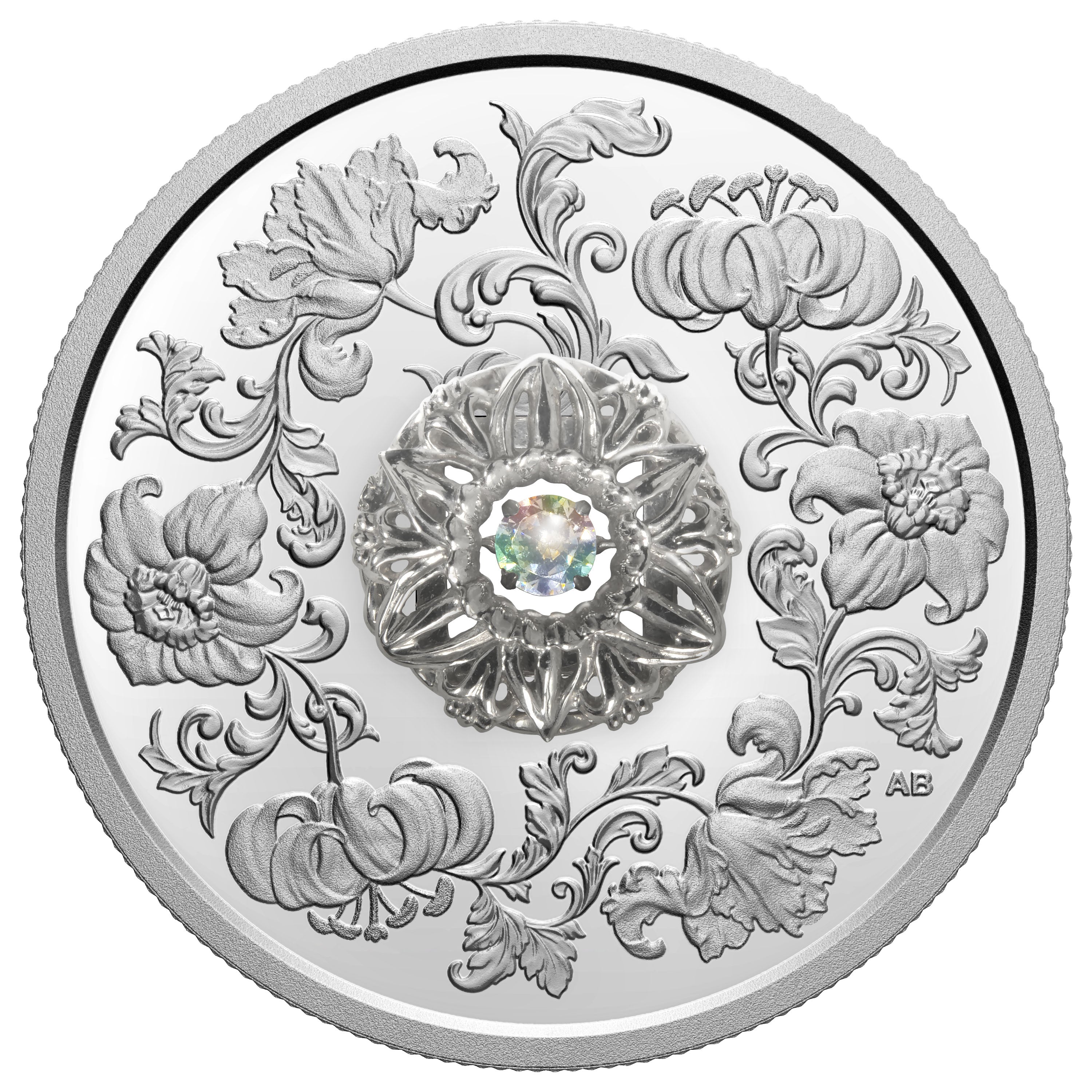 SPARKLE OF THE HEART Dancing Diamond Silver Coin $20 Canada 2020