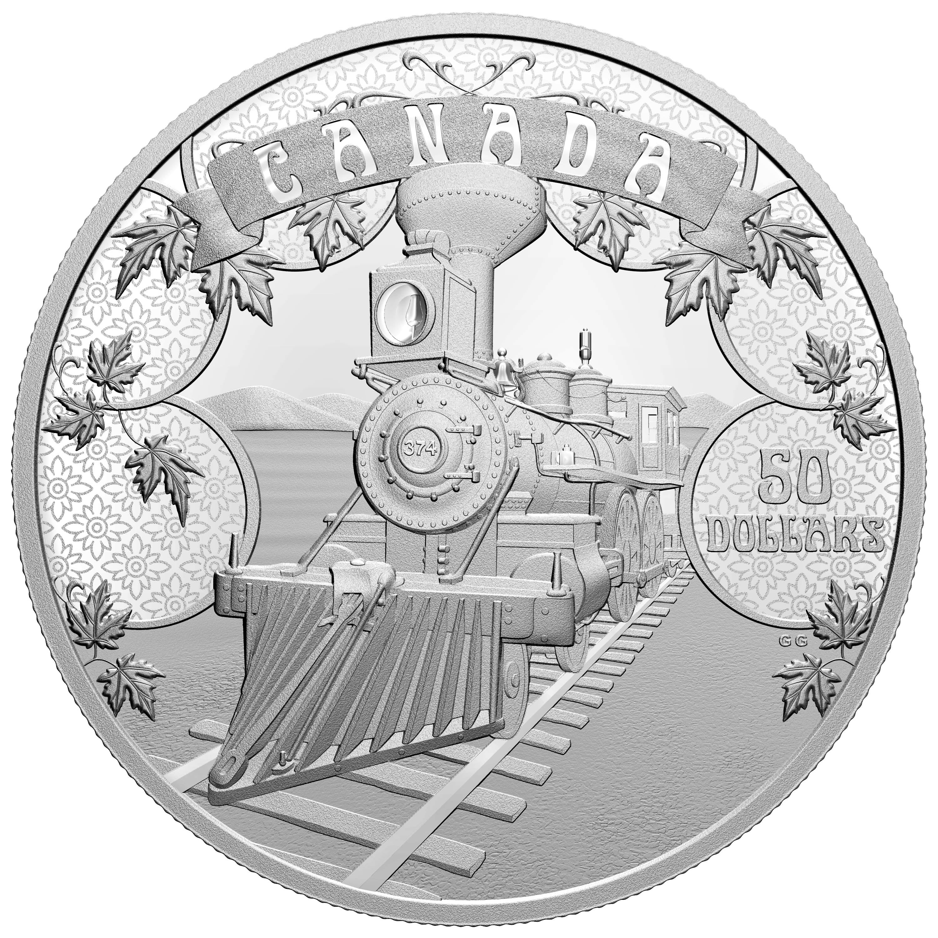 AN EMERGING COUNTRY First 100 Years of Confederation Rail Silver Coin $50 Canada 2021