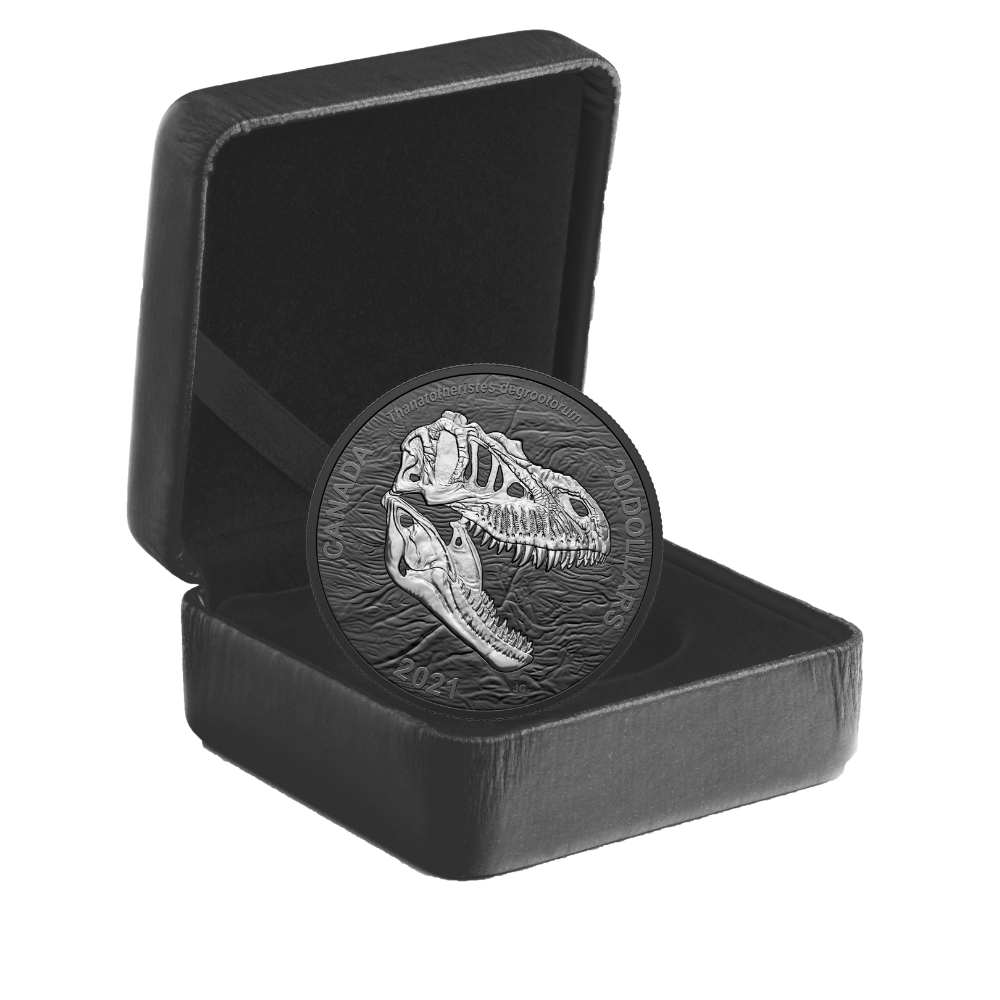 REAPER OF DEATH Discovering Dinosaurs 1 Oz Silver Coin $20 Canada 2021