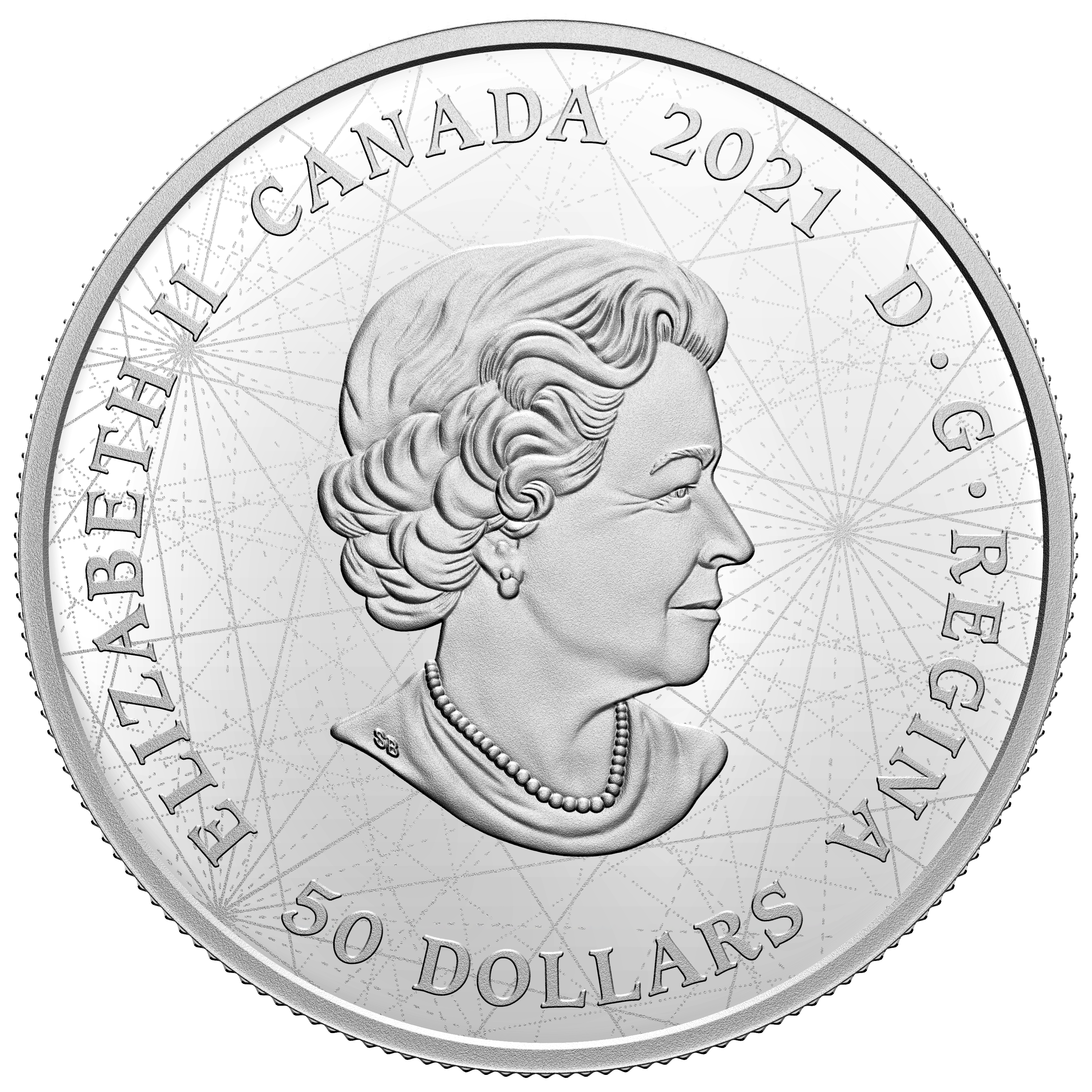 CHAMPLAIN AND THE ASTROLABE Lost Then Found Silver Coin $50 Canada 2021