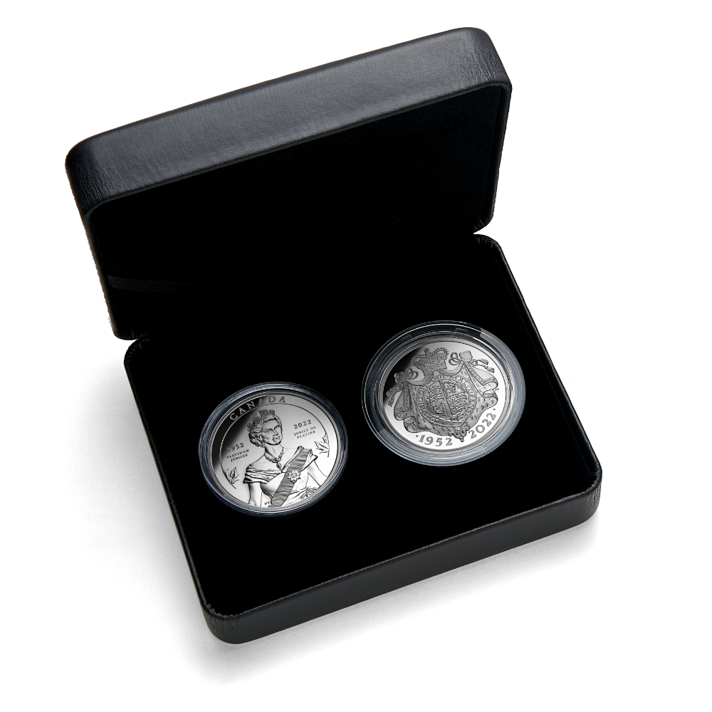 The Platinum Jubilee of Her Majesty Queen Elizabeth II Two-Coin Set 2022