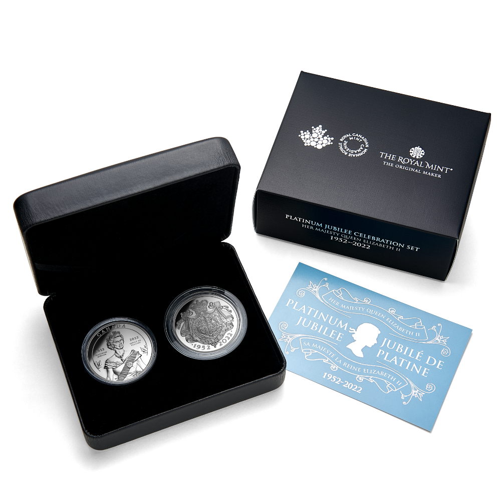 The Platinum Jubilee of Her Majesty Queen Elizabeth II Two-Coin Set 2022