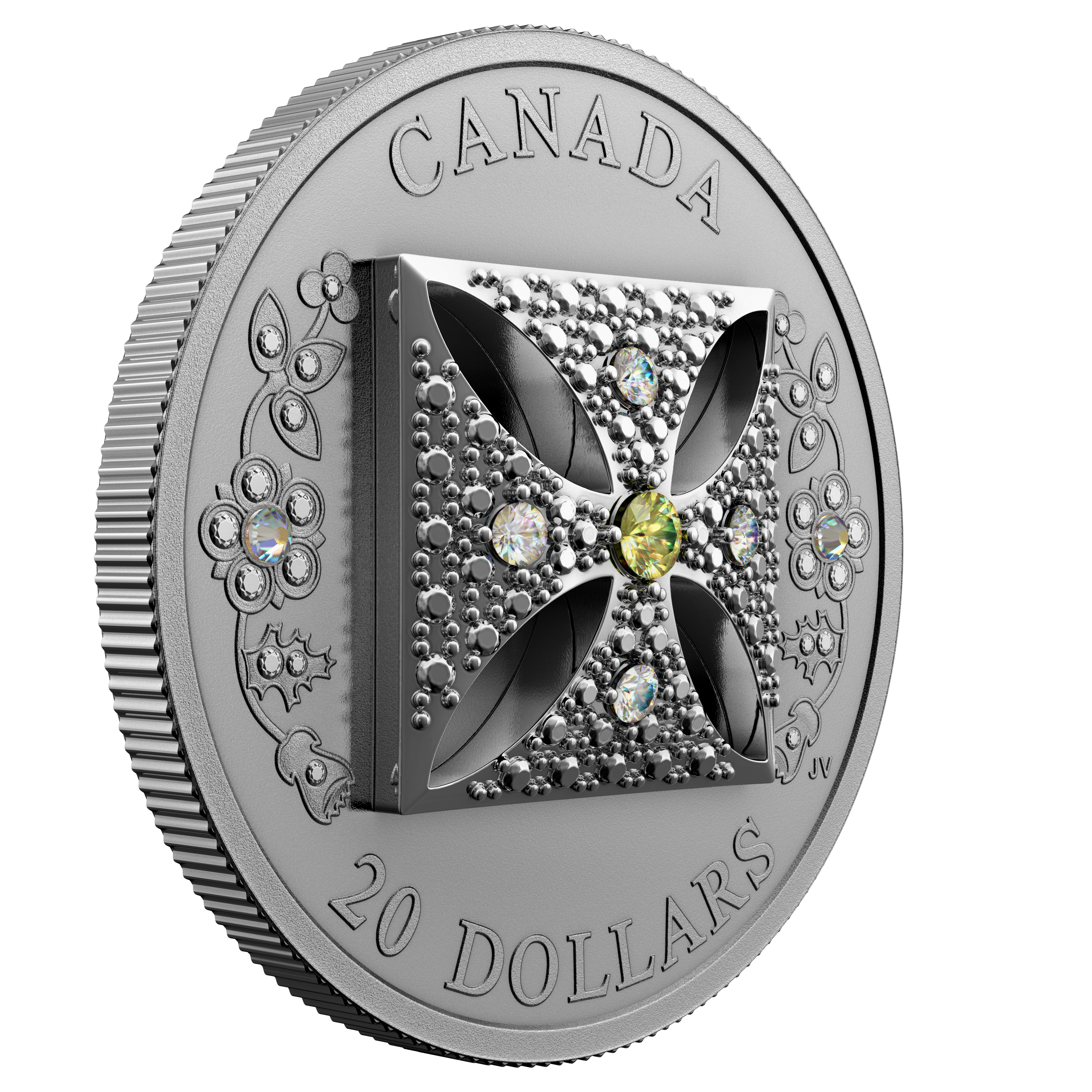 QUEEN ELIZABETH II DIAMOND DIADEM 1 Oz Silver Coin $20 Canada 2022