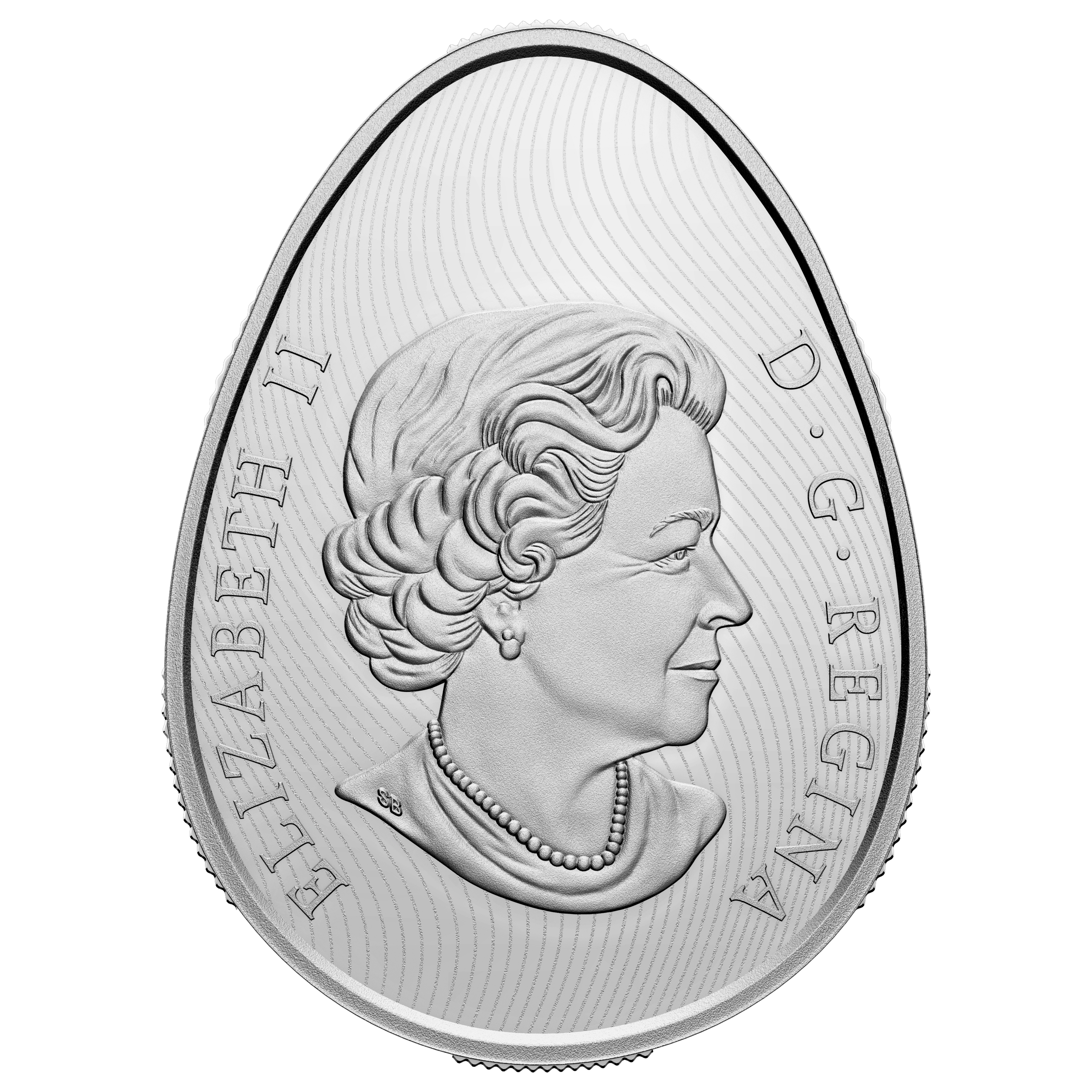 PYSANKA Egg Shape 1 Oz Silver Coin $20 Canada 2022