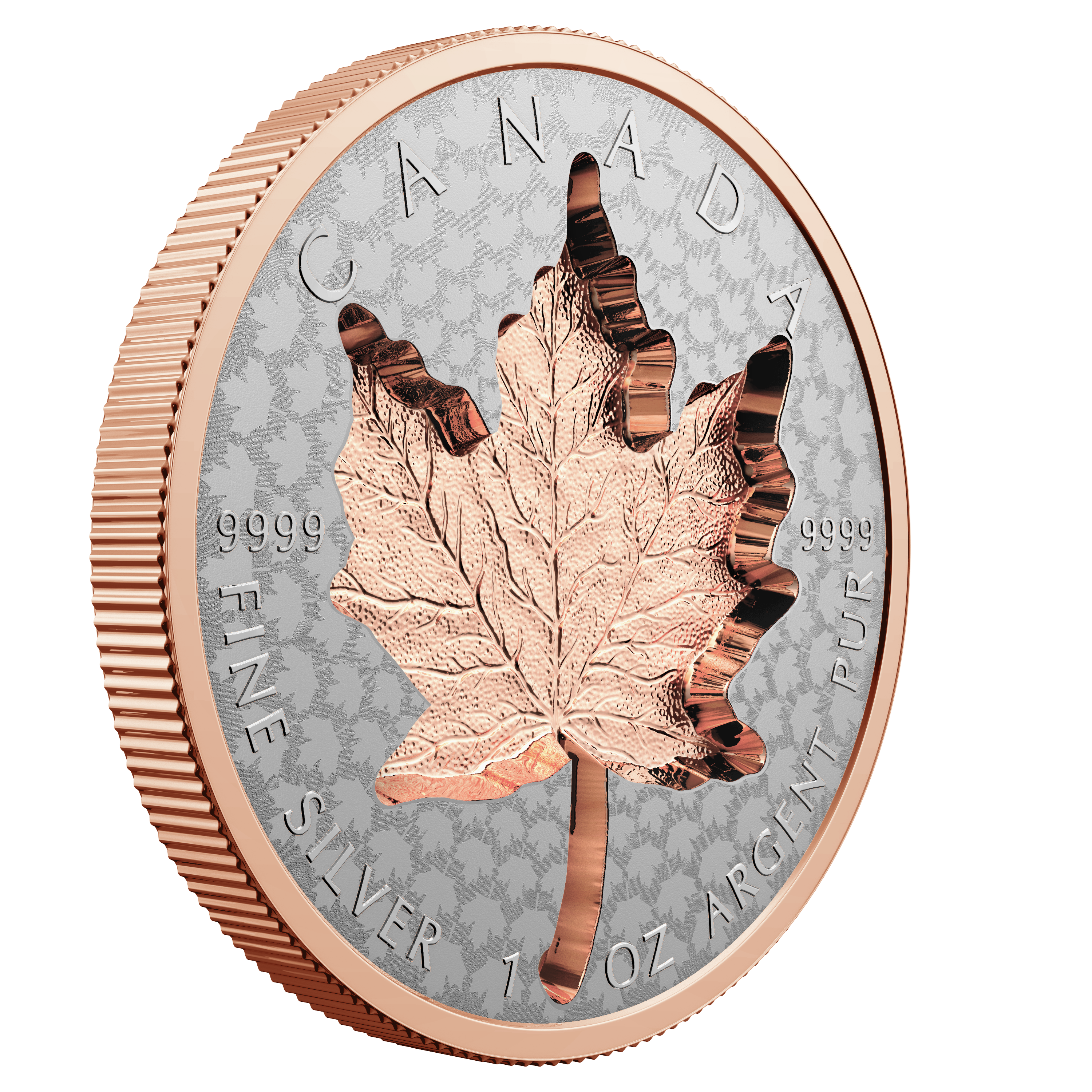 SUPER INCUSE SILVER MAPLE LEAF 1 Oz Silver Coin $20 Canada 2022