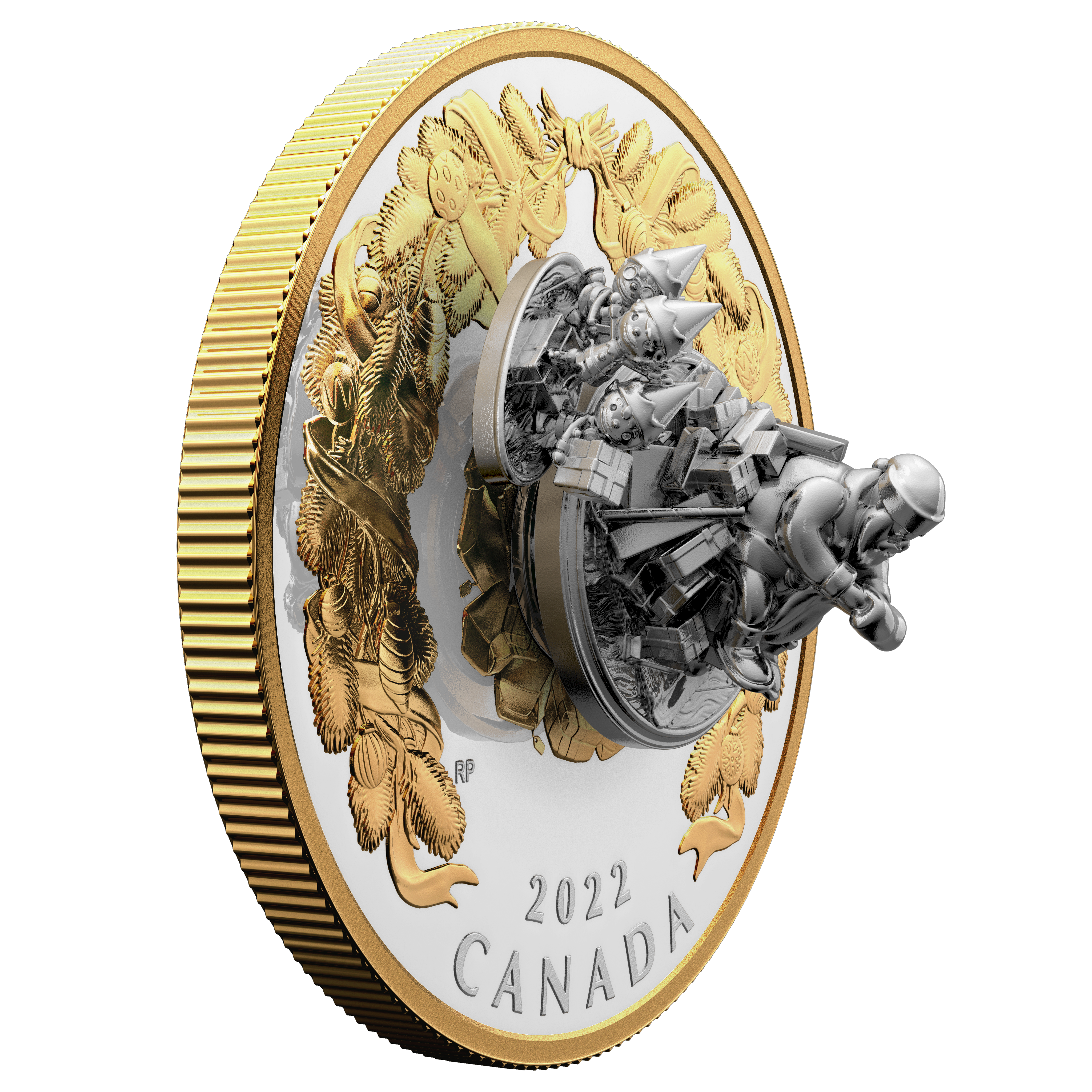 HOLIDAY SPLENDOUR 5 Oz Silver Coin $50 Canada 2022
