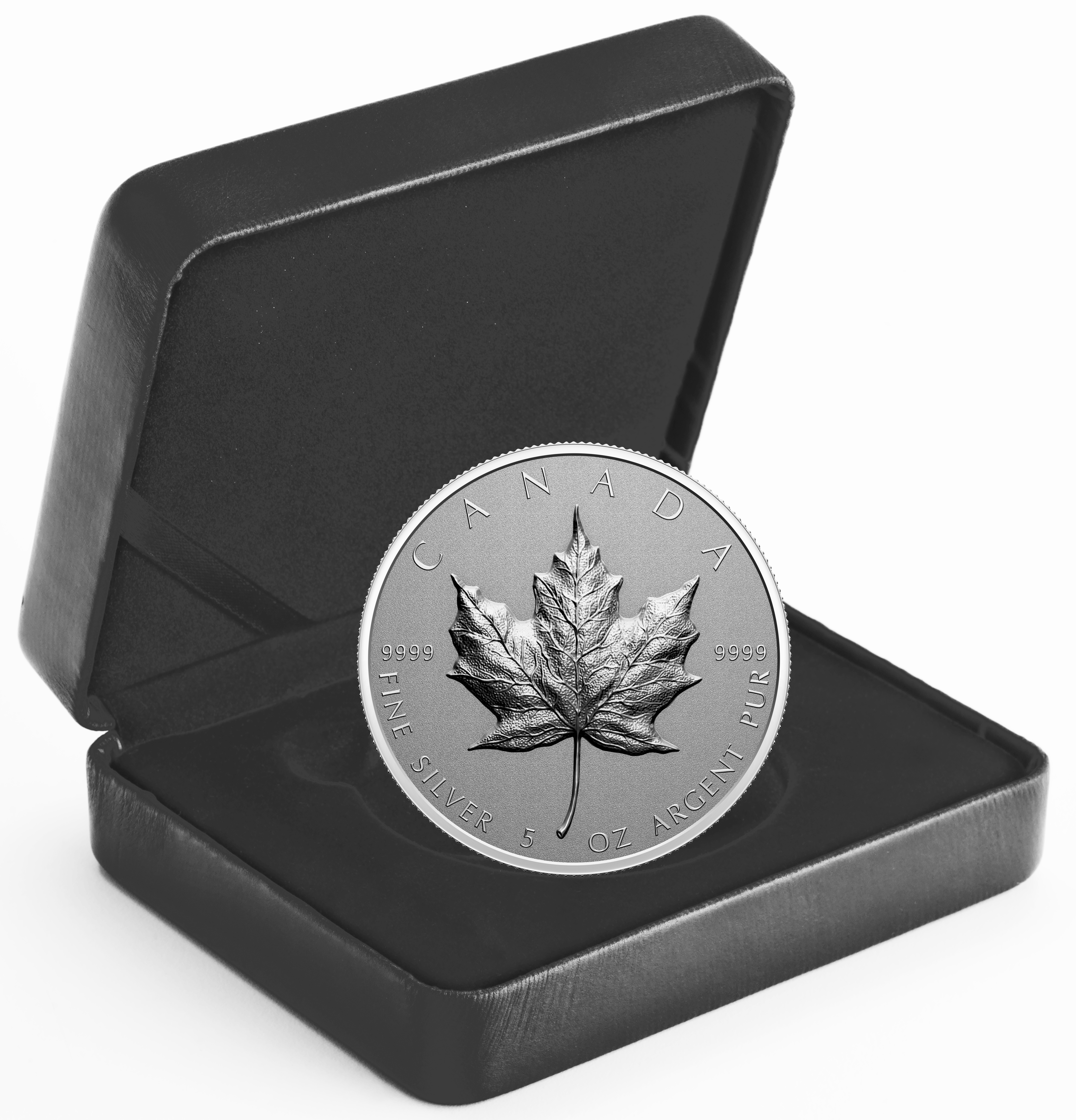 MAPLE LEAF Ultra High Relief 5 Oz Silver Coin $50 Canada 2022