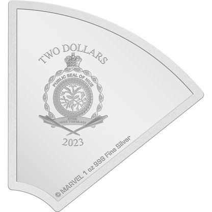 CAPTAIN AMERICA Marvel Avengers 60th Anniversary 1 Oz Silver Coin $2 Niue 2023 - Parthava Coin